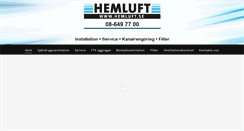 Desktop Screenshot of hemluft.se